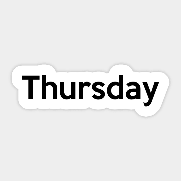 Thursday Sticker by AustralianMate